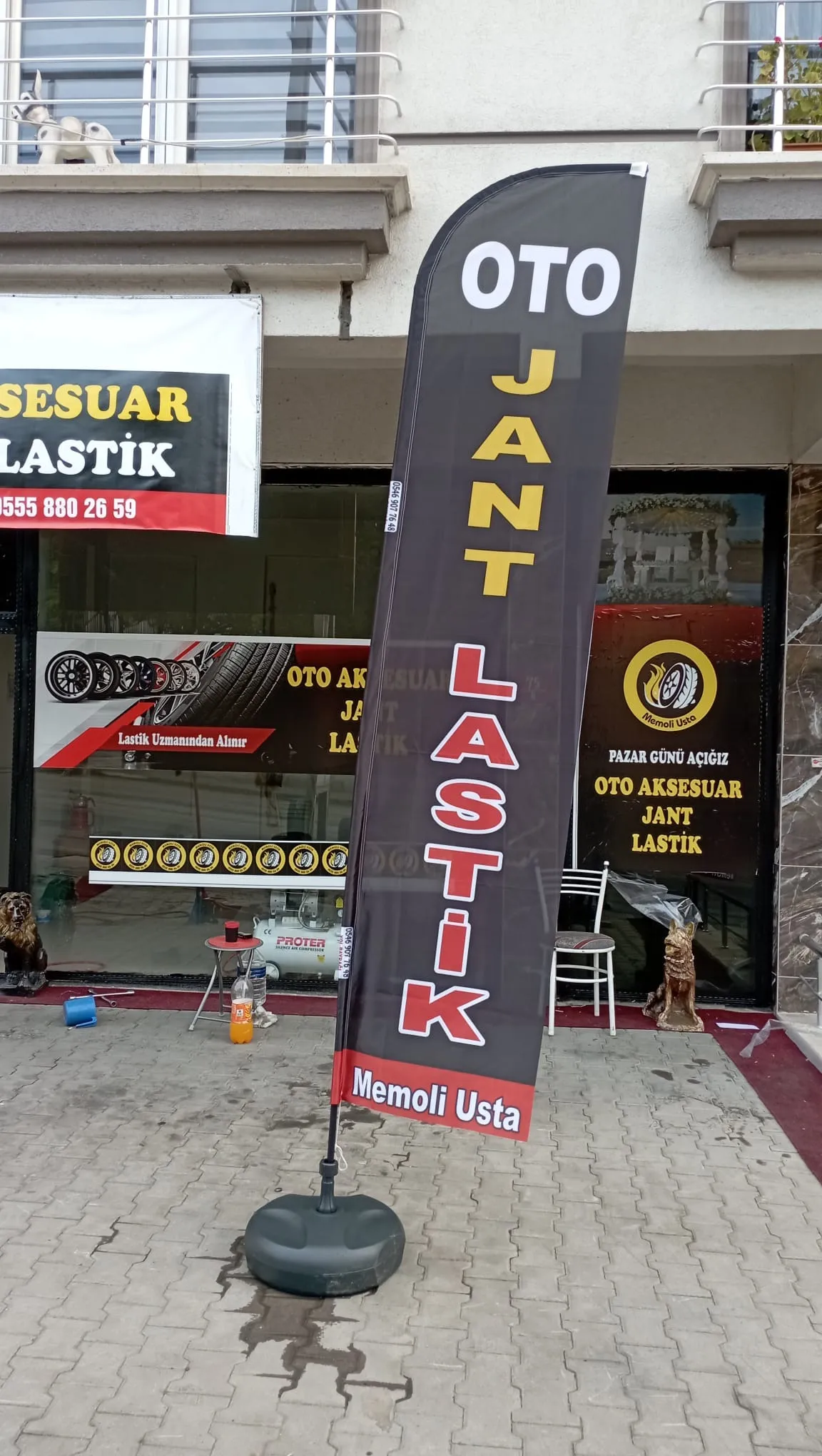 Oto Lastikçi Yelken Bayrağı-24